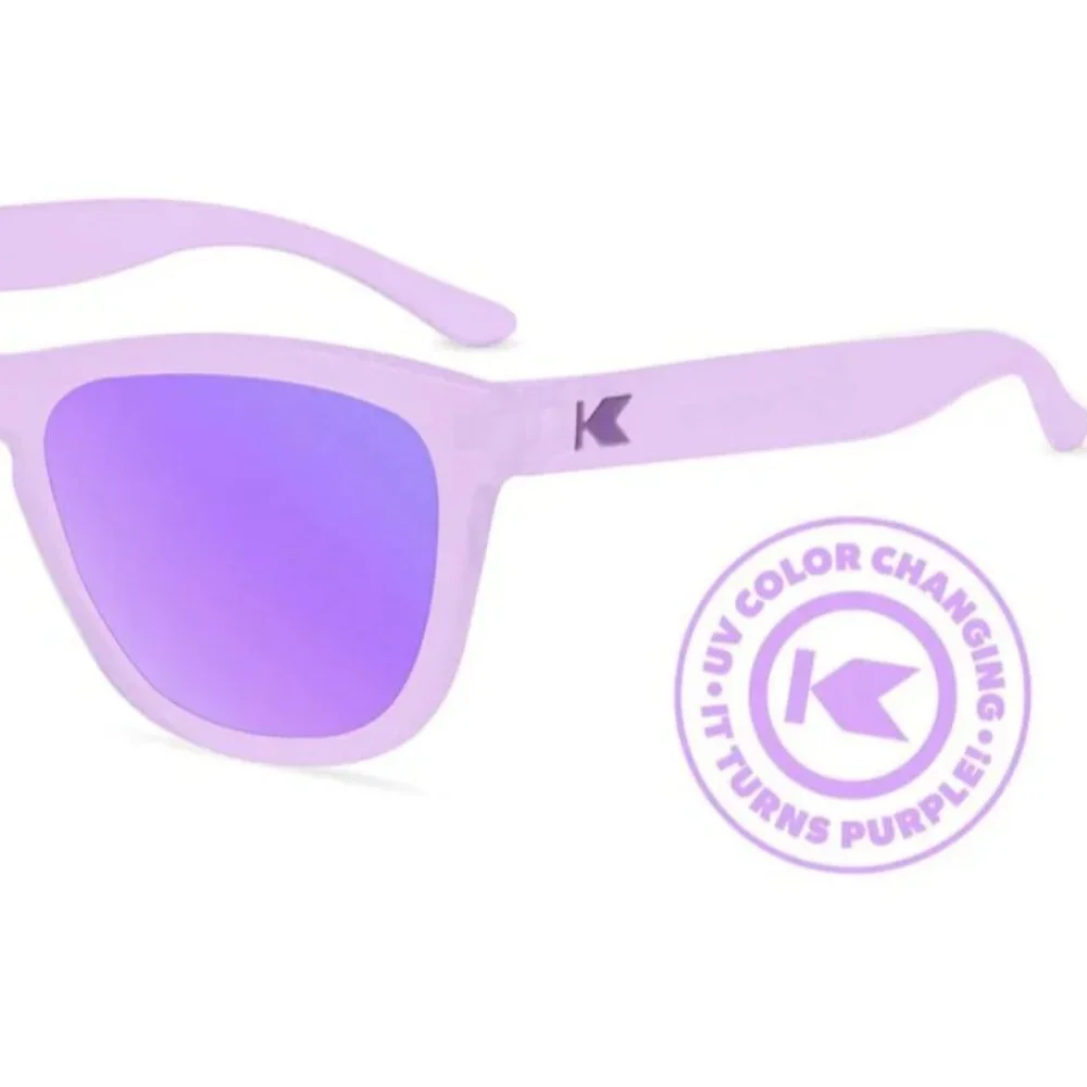 Knockaround Kids Premiums Grape Jellyfish Polarized Sunglasses, New